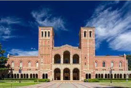 royce hall with clouds